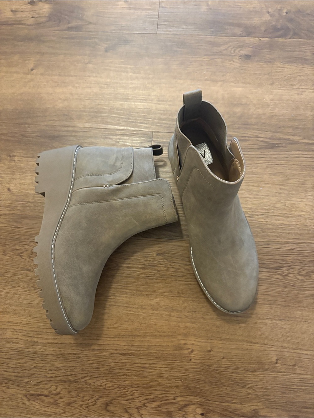 Dolce Vita Taupe Chukka Booties for Women